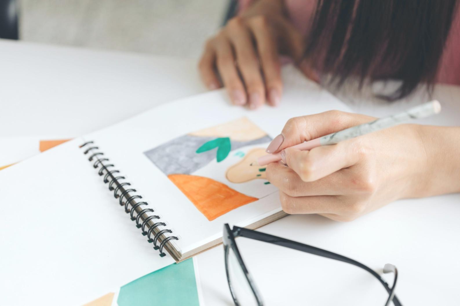 Ilustración conceptual moderna con estilo único desarrollado en el programa